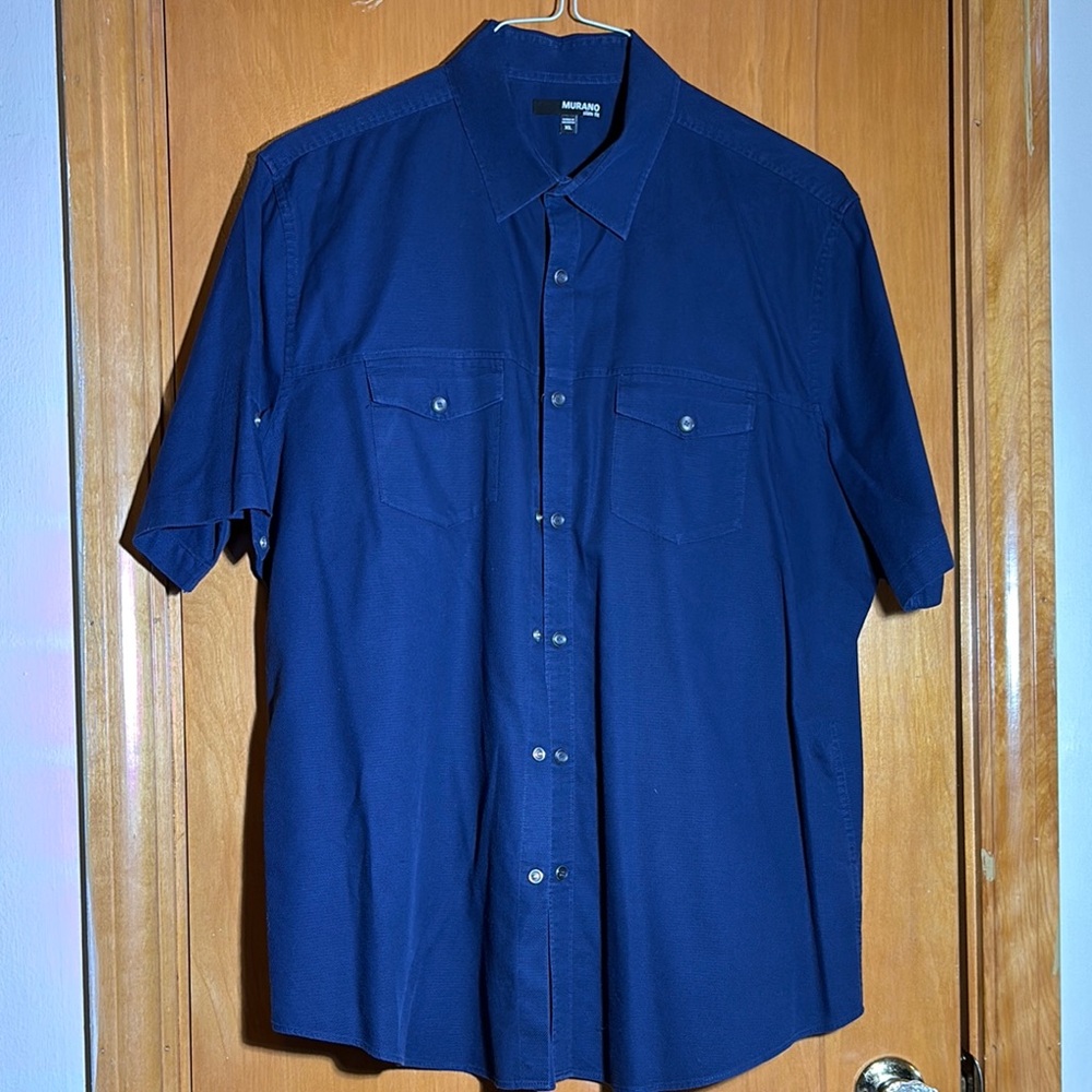 Navy Blue Men's Shirt by Murano. Size XL